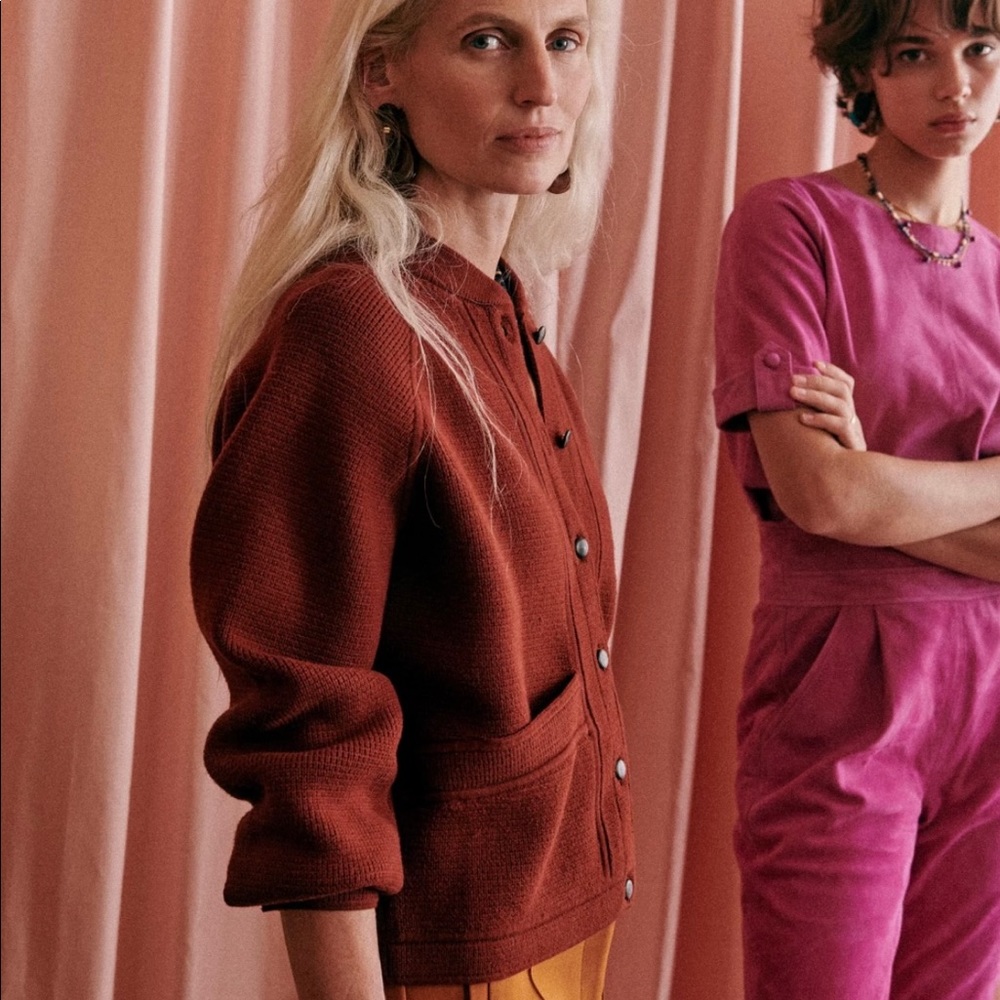 Sézane Noe Jacket in Terracotta Size:M NWOT
